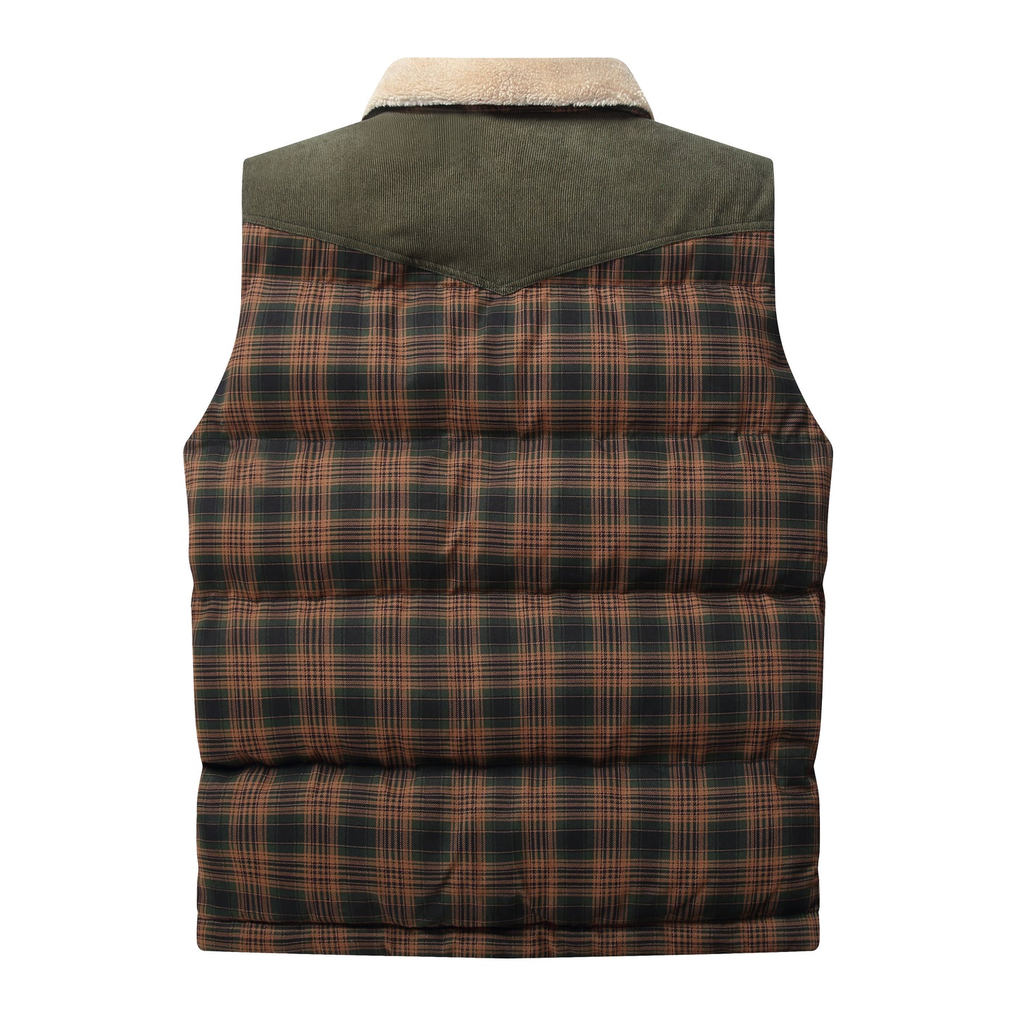 Collared Plaid Vest